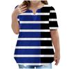 Children's Plus-size T-shirt Casual Fashion V-neck Short-sleeved Pocket Top