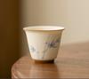 2pc/set Pure Hand-painted Bamboo Persimmon Master Cup Household Cup Single Cups Mugs Smelling Tea Bowl Tea Items Ornament 45ml