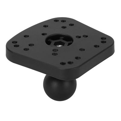 Fish Finder Mount with 1.5 Inch Rubber Ball Base Nylon Mounting Plate for Outdoor Fishing Kayak