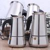 Moka Pot with Coffee Percolator Design Stainless Steel Stove Top Coffee Maker for Camping Home Use