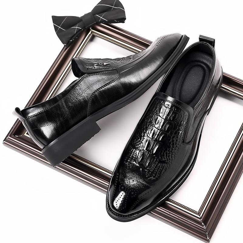 Fashion Leather Shoes For Man Genuine Leather Casual Shoes Fashion Business Oxford Shoes High Quality Designer Work Shoes