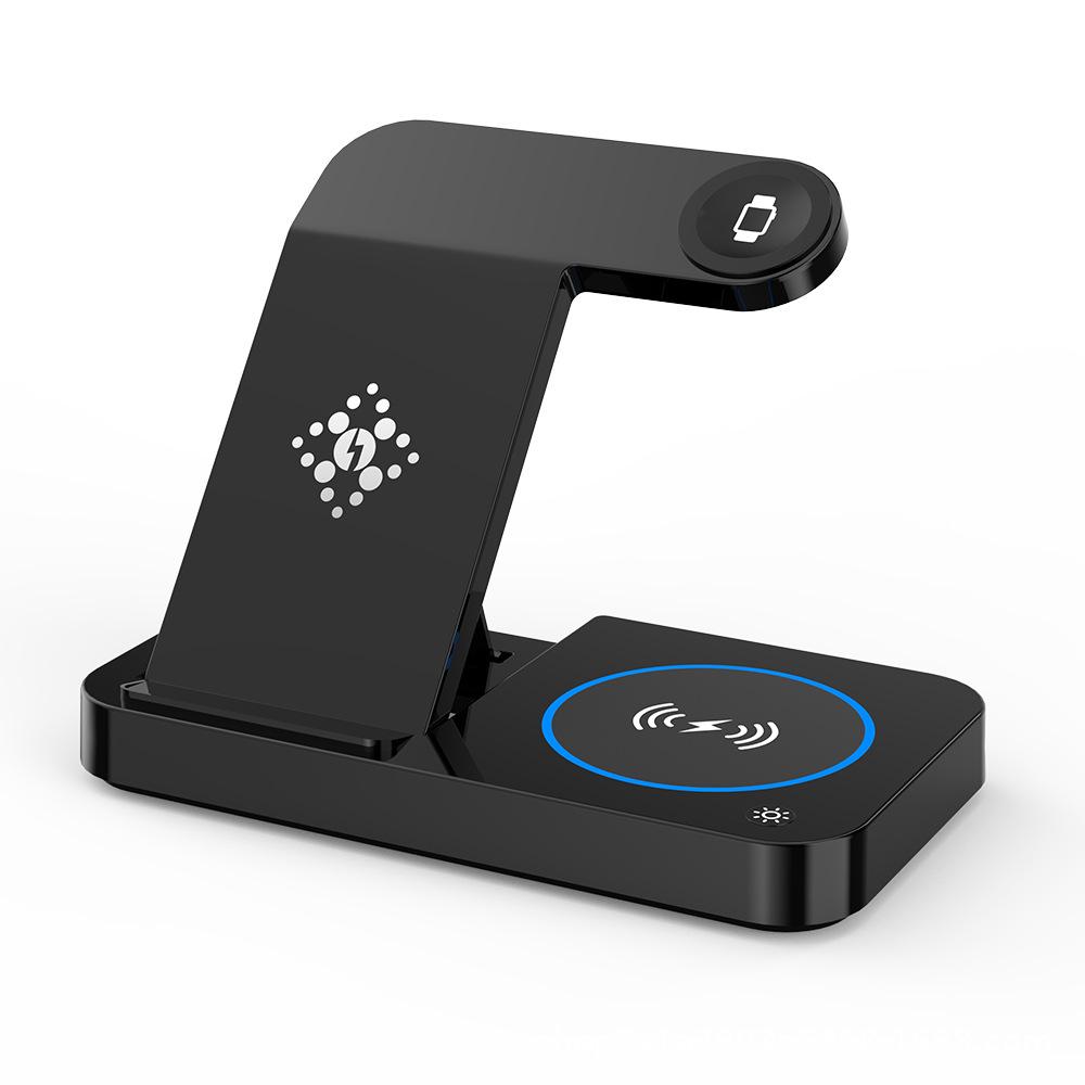 Folding Multi-Device Wireless Charger: 4-in-1 for Phone, Watch, and More