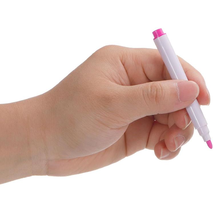 PATIKIL Dry Erase Marker Pens, 100 Pack Rose Red Ink Fine Point Low Odor Whiteboard with Eraser Cap for Office Home Classroom, White Pen Rod