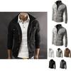 Mens Slim Fit Stand Collar Long Sleeve Coat Top Military Jacket For Stylish Look