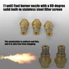80 Degree Copper Fuels Burners Nozzle With Build In Stainless Steel Filter For Industrial Boilers And Heating Equipment