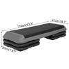 Non-slip Yoga Pedal Stepper Gym Workout Exercise Fitness Aerobic Step Equipment Load 110cm 4 Risers Fitness Aerobic Step New