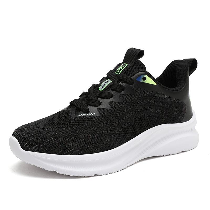 

Couple breathable running shoes ultra-light men s and women s fly-woven casual sports shoes cold sticky shoes temu western sound hot-selling 44 чорний