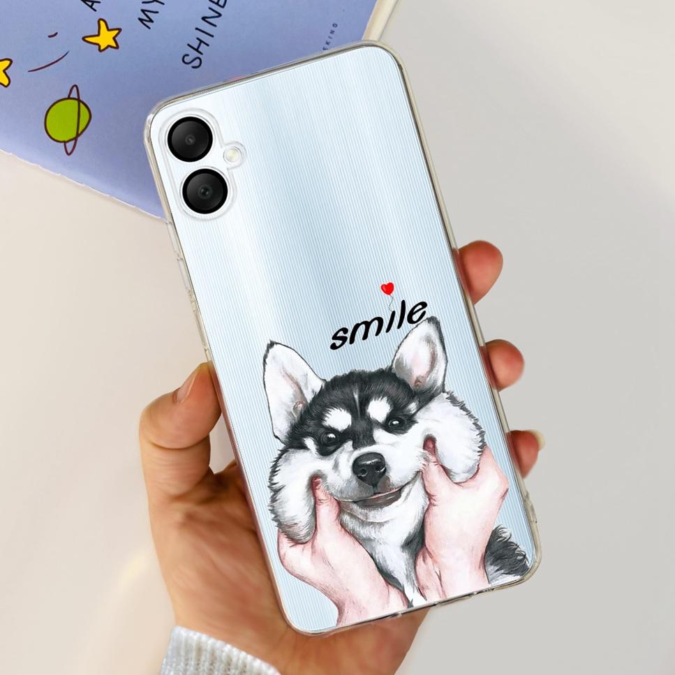 Case For Samsung Galaxy A06 4G 6.7" Cute Cartoon Astronaut Dinosaur Soft Silicon TPU Cover For Samsung A06 SM-A065F Phone Case