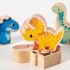 Stacking Dinosaur Balance Blocks Puzzle Toy For Kids Early Learning Play And