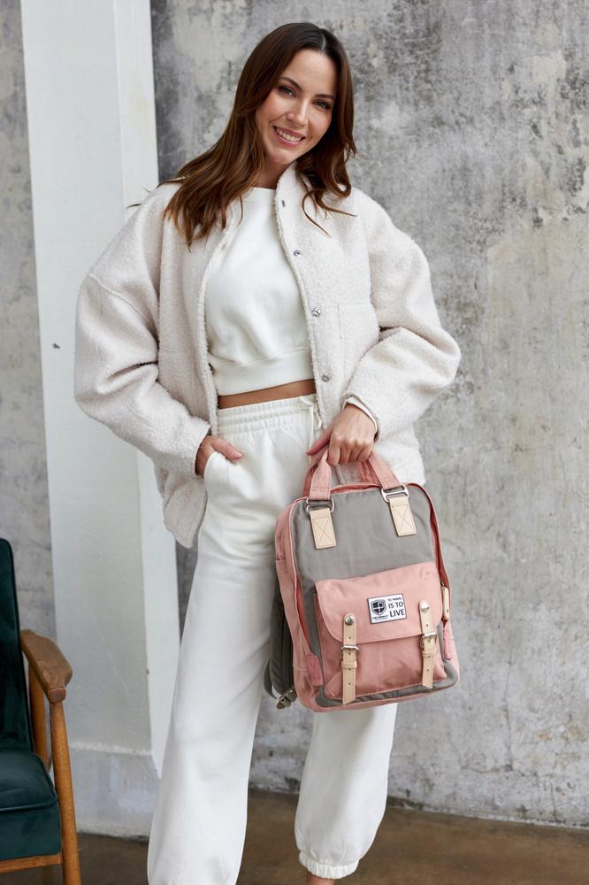 Urban, spacious polyester backpack - Peterson