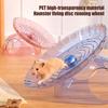 Quiet Hamster Running Wheel Flying Saucer Hamster Wheel with Hideout 2-in-1 Stable Safe Hamster Exercise Wheel for Gerbils Chinchillas Small Pets