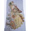 Large Sequined Embroidery Patches DIY 130X60CM Phoenix Birds Applique Embroidery Sequin Lace Applique Wedding Bridal Gown Party