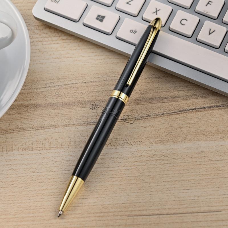 Metal Rotary Orb Pen Office Ballpoint Pen Neutral Signature Pen Gift Box Business Gift Advertising Pen