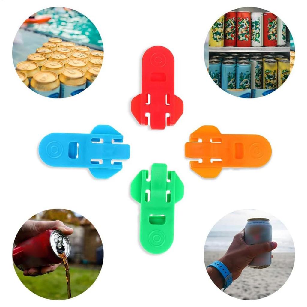 6 peças Abridor de Garrafa Simples Portátil Reutilizável Fácil Abridor de Latas Bebida Selada Cerveja Cola Abridor Removedor de Tampa Para Família Piquenique ao Ar Livre