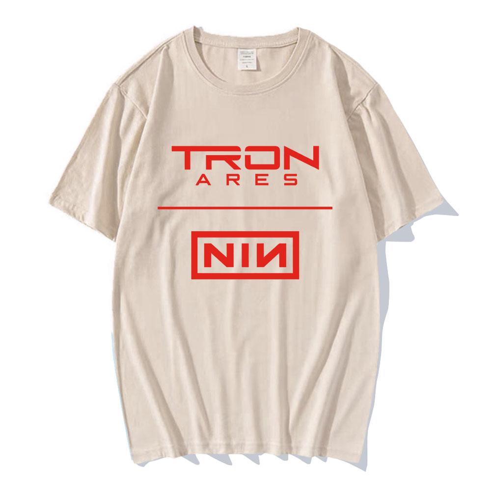 Nine Inch Nails Tron Ares T-shirt Rock Band Album Printing Tshirts Cotton Loose Casual Fashion Tee-shirt Graphic Print Tees