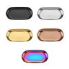 Oval Stainless Steel Tray Aromatherapy Manicure Jewelry Storage Tray Metal Cosmetic Storage Fruit Dessert Tray Snack Plate