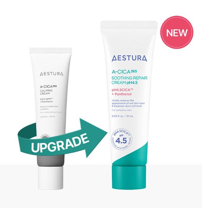 AESTURA A-Cica 365 Repair Cream pH4.5 60ml – Soothing Barrier Repair Moisturizer