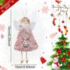 Christmas Decoration Angel Doll Pendant Plush Angel Pendant for Christmas Party New Year Birthday Party Wedding Decoration
