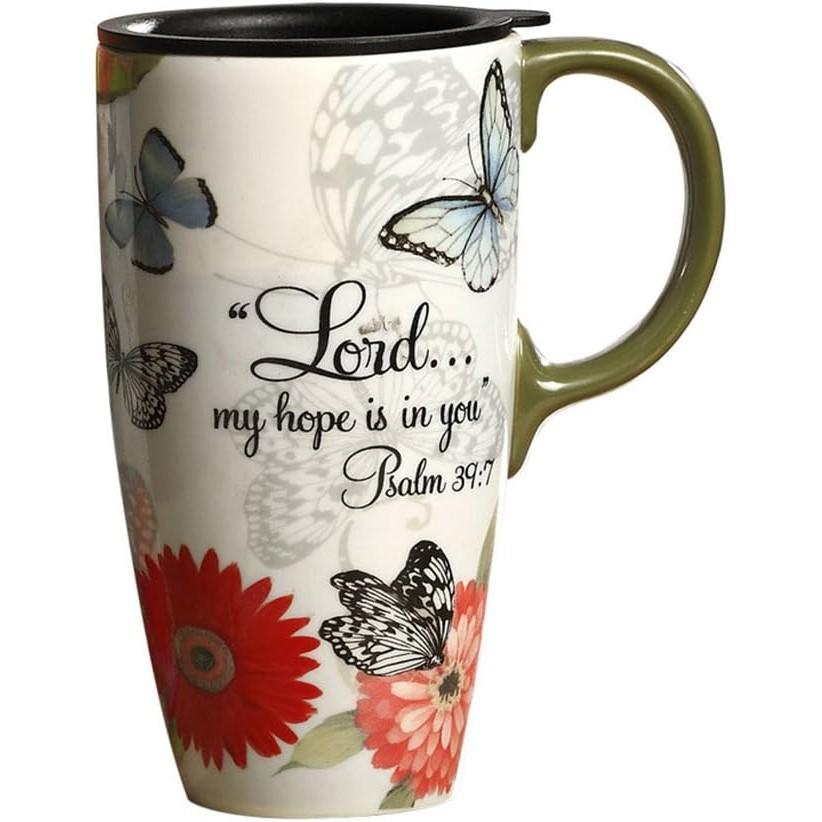 

Высокие керамические дорожные кружки 17 унций. Герметичная крышка с цветной коробкой и кофейной чашкой с ручкой