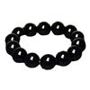 Black Simple Elegant Imitation Agate Obsidian Bracelet Zodiac Year Couple Beads Gift for Best Friend Student Day Gift