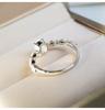S925 Sterling Silver Color Ring for Women Natural Moissanite Gemstone Jewelry Anillos De Egg Shape Wedding Silver 925 Jewelry