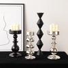 Romantic Glass Candle Holders European Style Tea Light Rack Gift Candle Stands  Home Room Decor
