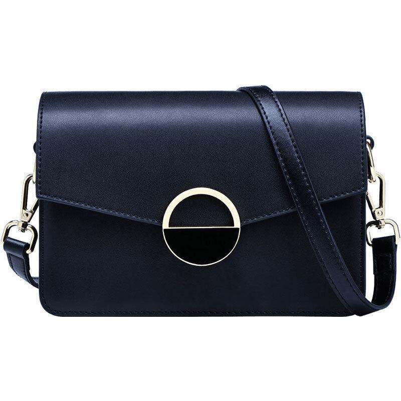 

Viney Women s Cowhide Crossbody Bag, Shoulder Bag, Small Square Purse, Black чорний