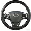 Coprivolante in Pelle Microfibra Nera per Toyota Camry 2015 2016 2017 Avalon 2013-2018 Custodia Fai-da-te per Volante Auto