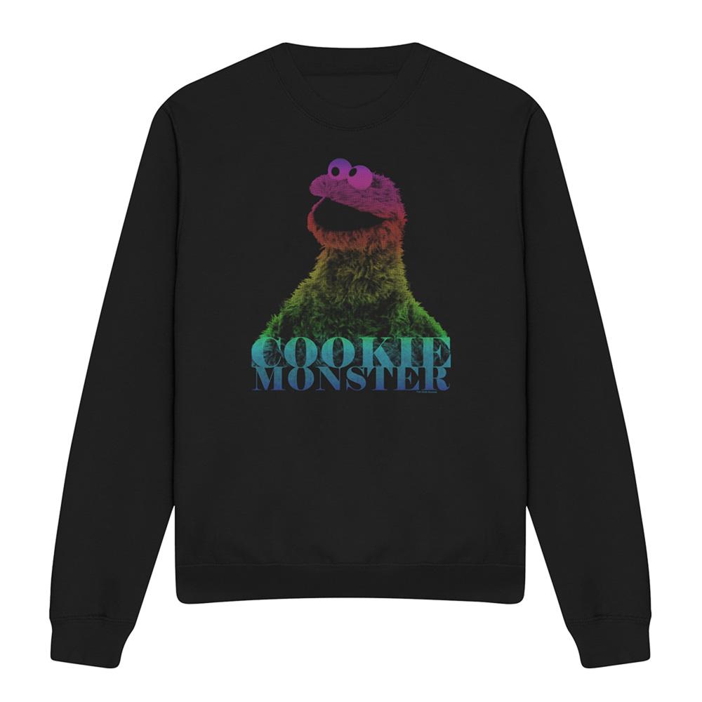 Sesame Street Unisex Adult Cm Halftone Cookie Monster Sweatshirt