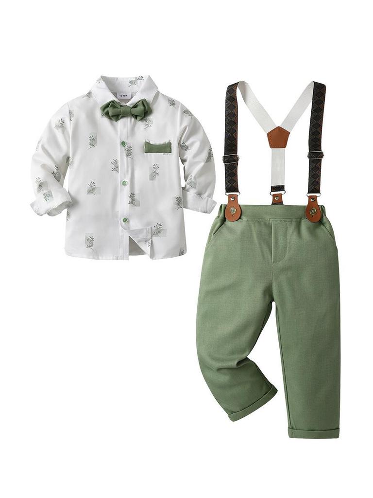Britische Stil Jungen Formelle Kleidung Sets - Frühling & Herbst Overalls