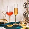 Creative Gold Electroplating Wine Glasses Cup Luxury Lead-free Crystal Goblet Champagne Glass Cocktail Glasses Wedding Drinkware