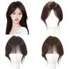 Middle Part Hair Toppers Wigs with Bangs Human Hair Fringe Hair Pieces Hair Toupee Bangs for Women