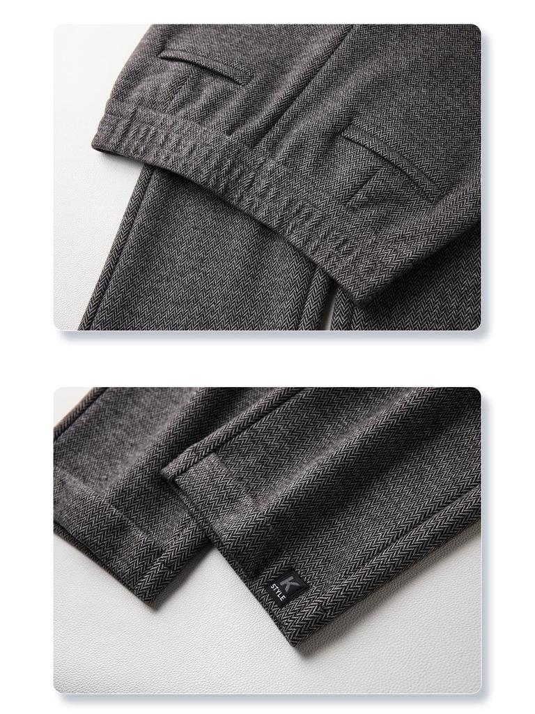 Damen 2024 Grau Wolle Sycamore High-Waist Neun-Punkt Straight-Leg Haremshose