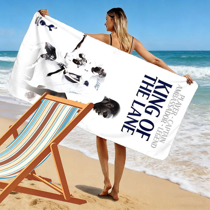Tottenham Team Print Beach Towel, Large Soft Quick Dry Towel for Beach Camping Swimming