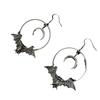 Gothic Vampire Moon Bat Witch Earrings - Alternative Jewelry & Gifts