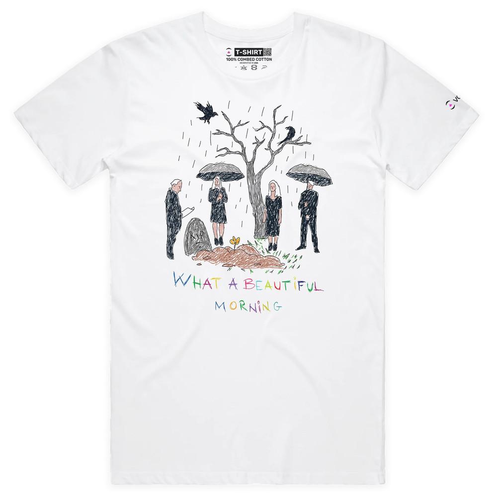 VOICEART Beautiful Morning at the Cemetery Dark Humor T-Shirt with Top Graphic 3XL