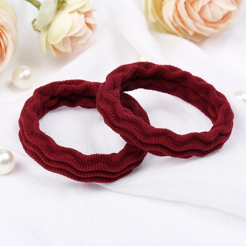 20 Pièces/Lot Couleur Unie Élastiques à Cheveux de Haute Qualité Sans Couture Simples Fille Femmes Bandeaux Accessoires Cheveux Chouchous