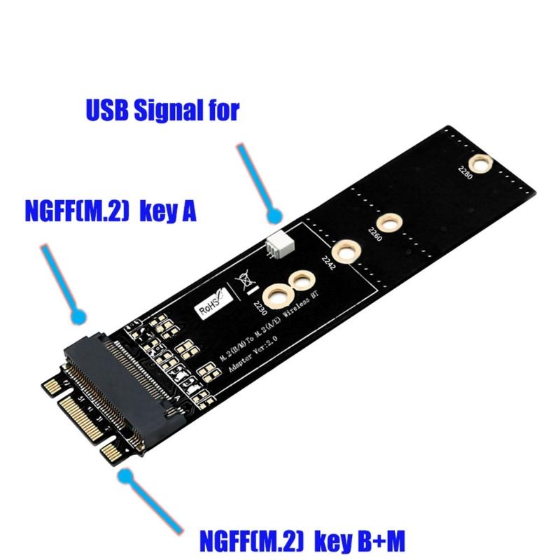 M.2 Key B+M Interfaces Converters Card Supporting PCIe Data Channels Easy Installation