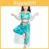 Stunning Blue Arabian Cosplay Outfit For Girls Designed For Halloween Celebrations