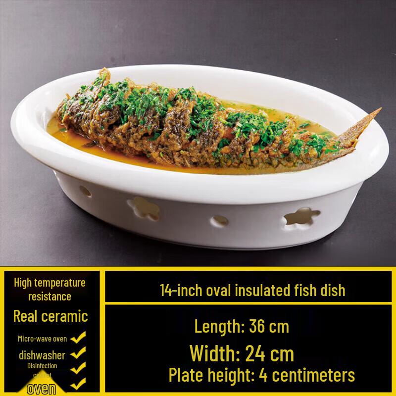 Glazed Ceramic Warming Serving Plate