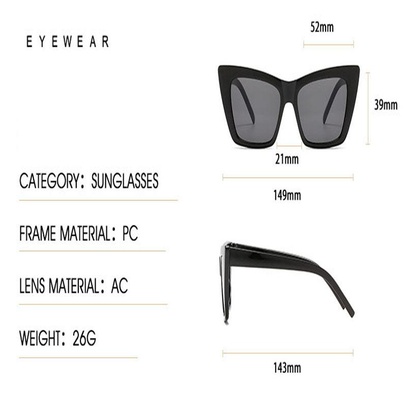 Fashionable New Cat-eye Sunglasses Personalized Street Photography Sunglasses Trendy Sunglasses 97086