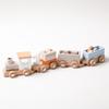 Baby Wooden Montessori Toys Birthday Train Educational Toys Wooden Trolley Baby Learning Toys Number of Wood Baby's Birth Gift