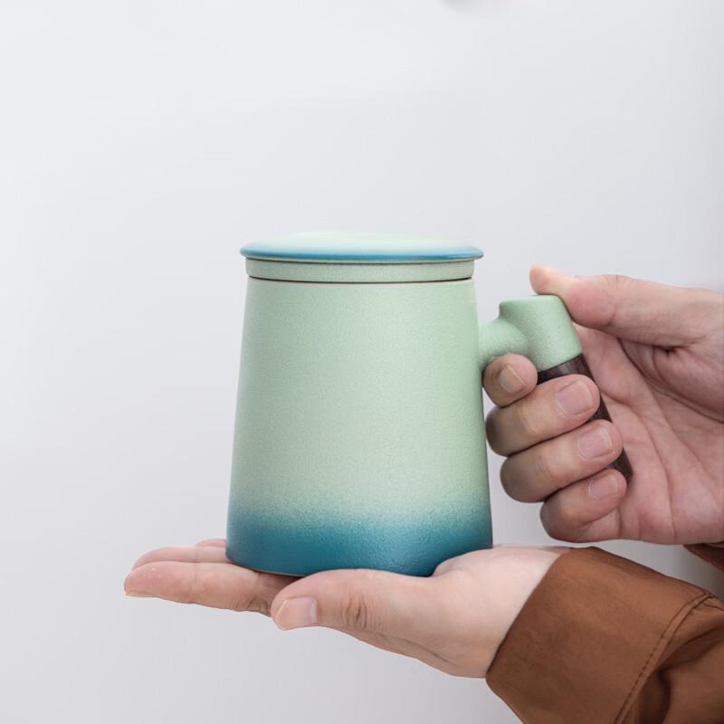 OLOEY 360ML Ceramic Tea Infuser Mug