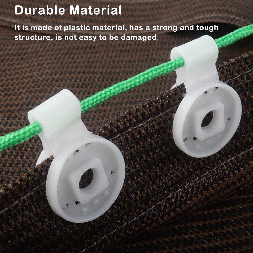Shading Net Clip Clamp Grommet Fence Netting Hook Heavy Duty Insectproof UV Resistant Plants Anti-bird for Greenhouse