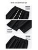 Muxiu Men's Trendy Black Unisex Wide Leg Jeans - Loose Straight Leg High Street Style Pants