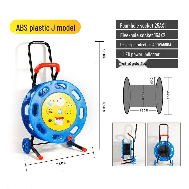 Portable Movable Cable Reel Winder and Roller Spool