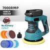 6 Inch Portable Electric Car Polisher 8 Gears Auto Polishing Wax Tool Handheld Sanding Rust Removal Machine