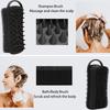 2 In 1 Silicone Shower Brush Scrubber Soft Scalp Massager Shampoo Brush Double-Sided Body Brush Foam Skin Clean Tool