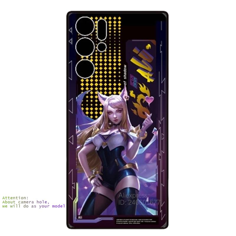 Luminous Flash Phone Case for ZTE Nubia Red Magic 10s 10 Pro 9S 9 Pro 8 8s 7 7s 6 6s Protective LED Cover Akali Fundas Capa