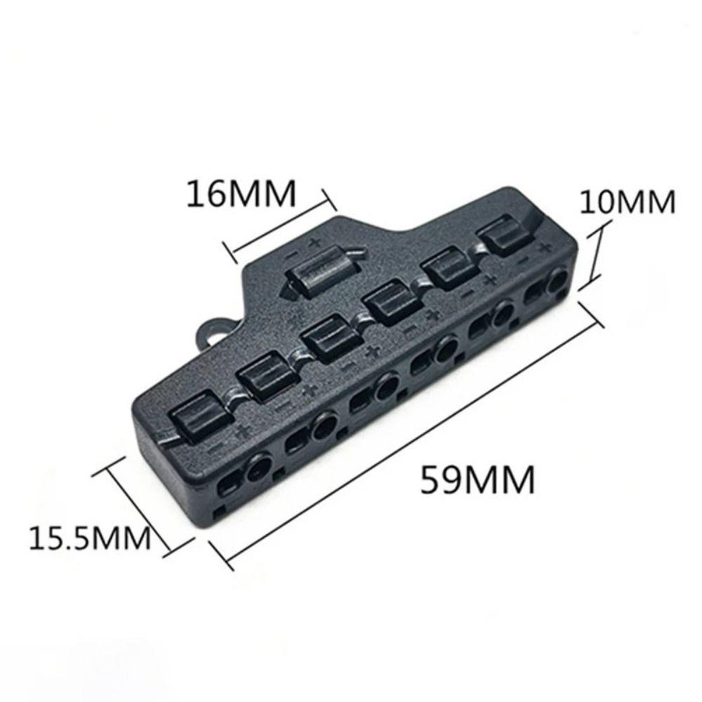 6 Ports Wire Connector Splitter 1 In 6 Out Push-in Type Electrical Terminal Block Parallel Type Constant Voltage